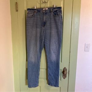 Abercrombie and Fitch Curve Love 90's Slim Straight Ultra High Rise 33 Long